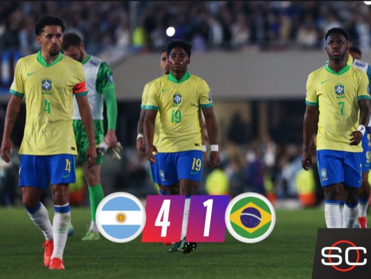 慘敗！巴媒痛批巴西1-4阿根廷：重演1-7的恥辱！