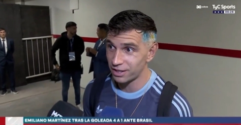 大馬丁談顛球：球彈得很高，人們喜歡這樣，我知道斯卡洛尼不喜歡