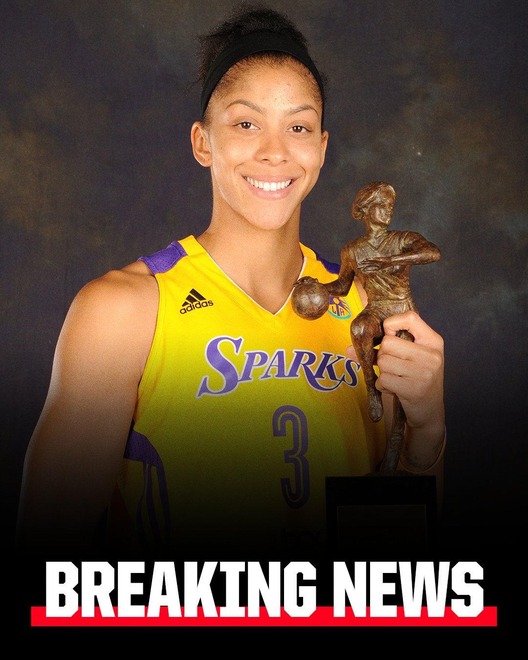 傳奇！洛杉磯火花將于6月29日退役WNBA球星坎迪斯-帕克的3號球衣