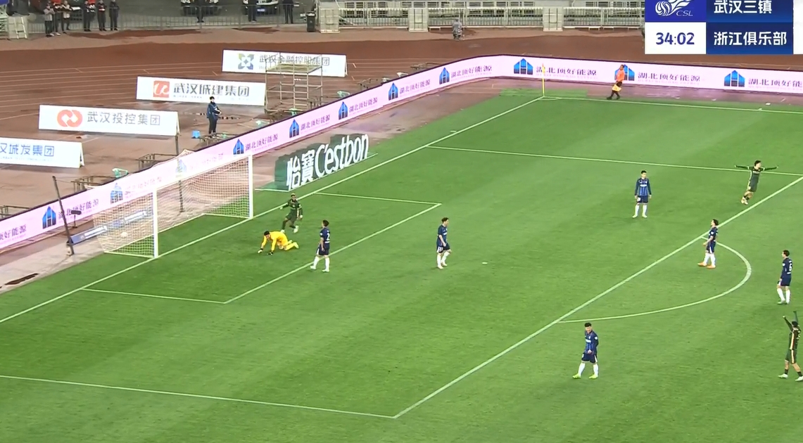 要打花了？布彭扎梅開二度，浙江34分鐘3-0領先三鎮