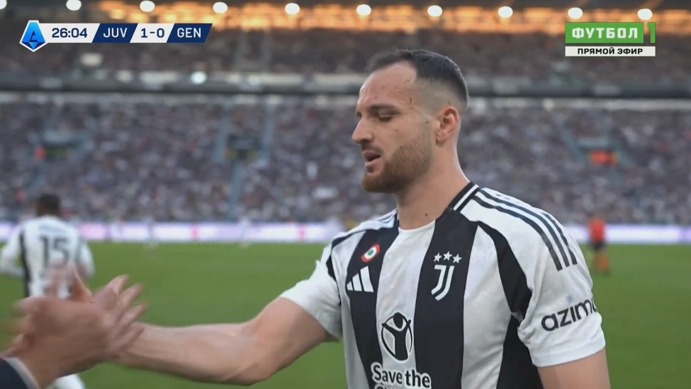 第27分鐘加蒂因傷無法堅持，卡盧盧登場