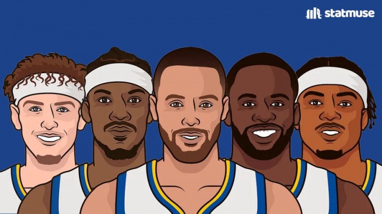 王牌陣容！勇士派出庫巴追波穆的首發(fā)陣容時11勝0負(fù)